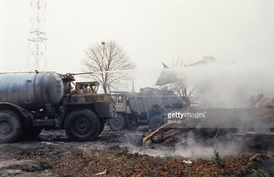 Belaz on the streets somewhere in the Zone