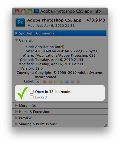 is adobe photoshop cs5 for mac 64 bit